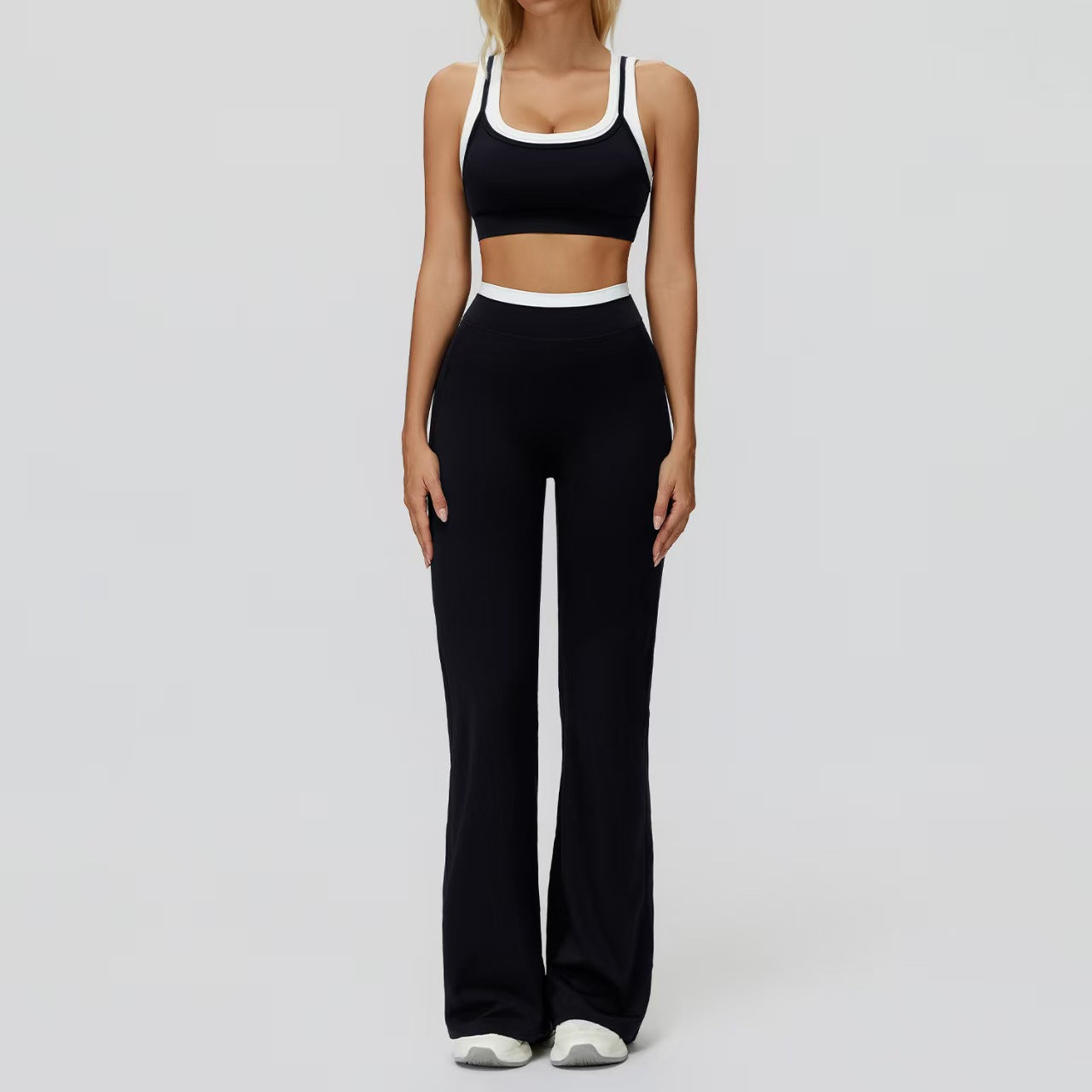 High waisted outdoor leisure versatile fitness suit E917