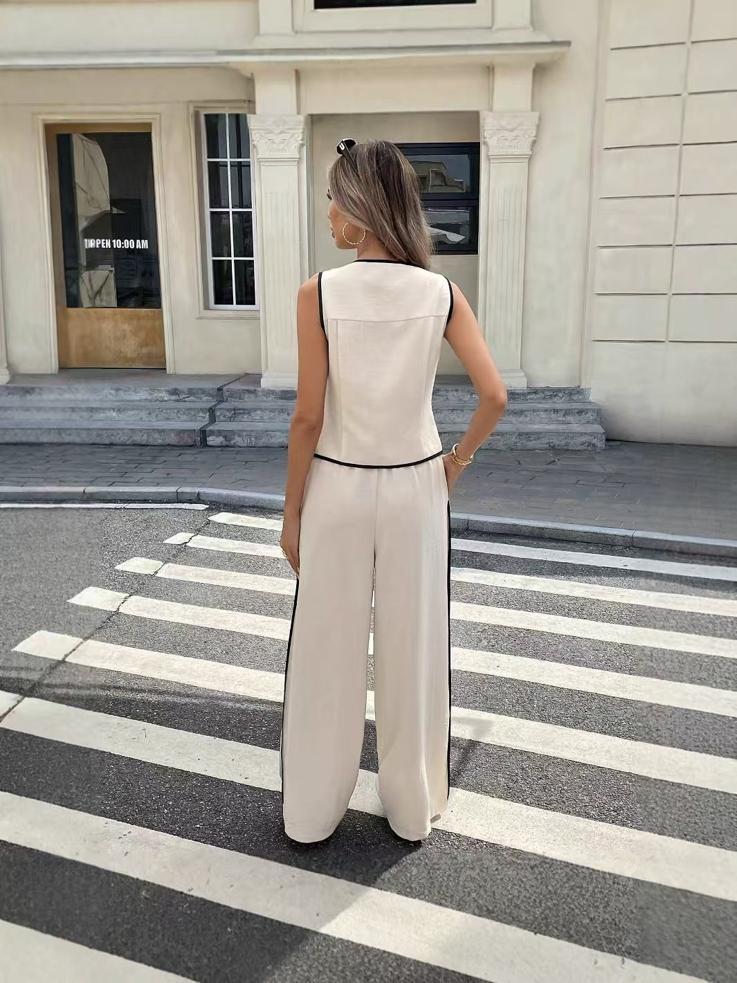 Women's set summer short sleeved pants casual loose fit    E1011