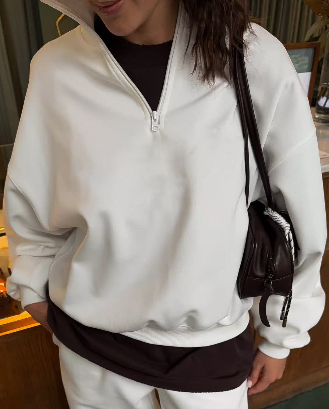 Top long sleeved long pants loose sports  set E143