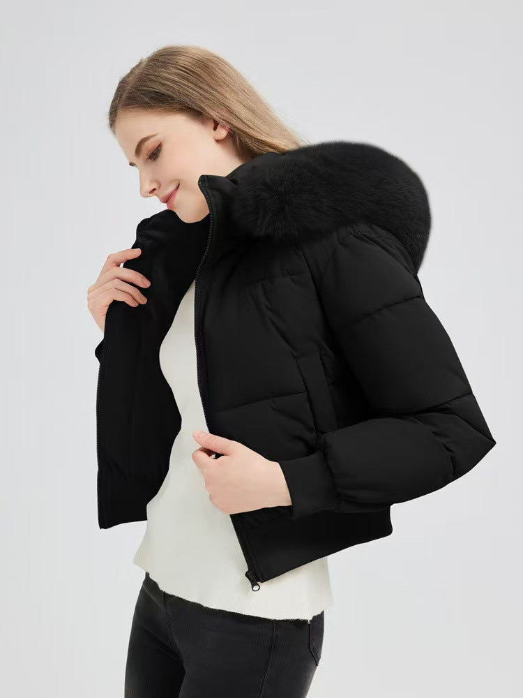 Popular thick and versatile cotton clothing with warm hood   E739