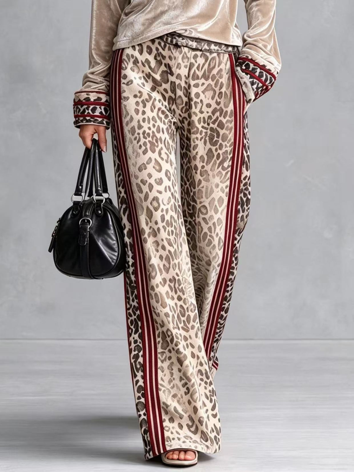 Casual loose wide leg pants   E1506