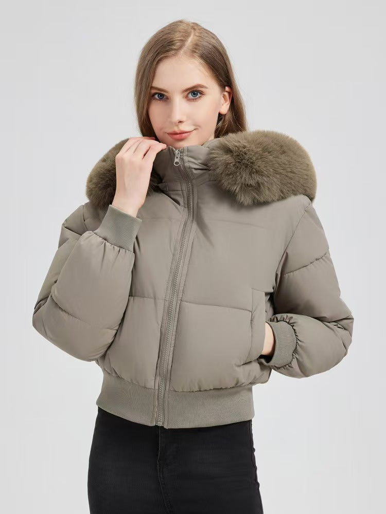 Popular thick and versatile cotton clothing with warm hood   E739