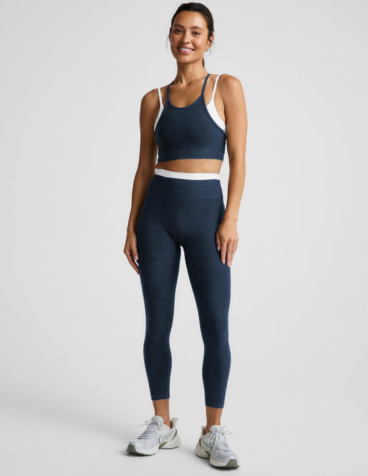 Spacedye™ Layered High Waisted Midi Legging