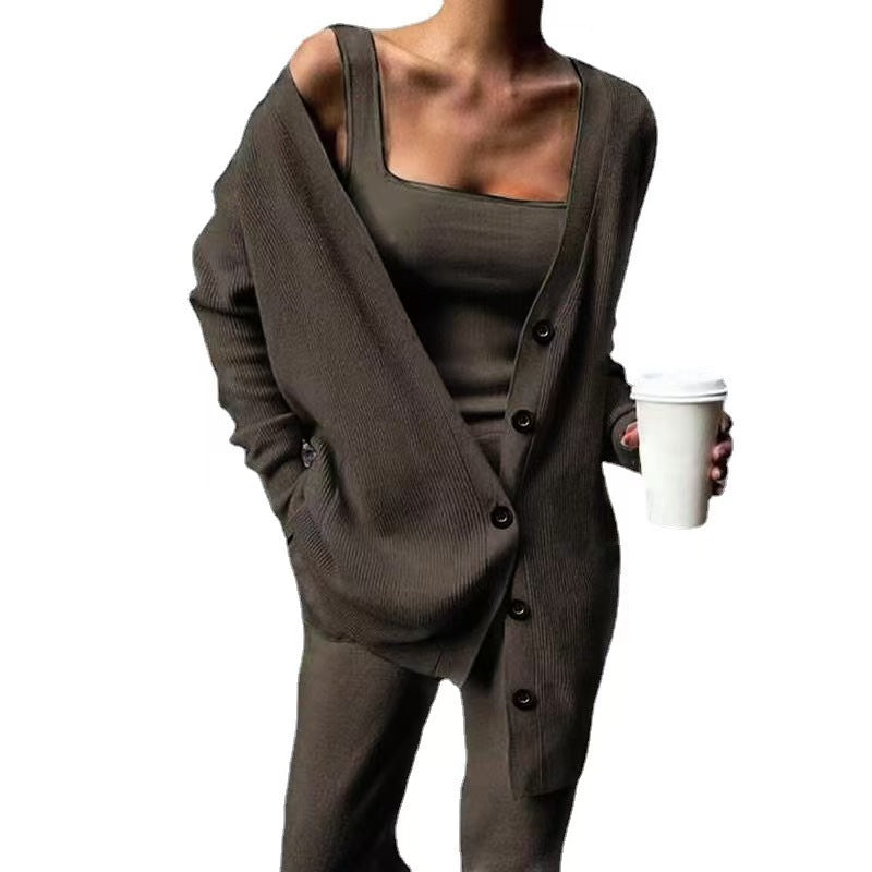 Casual fashion jacket long sleeved set   E133