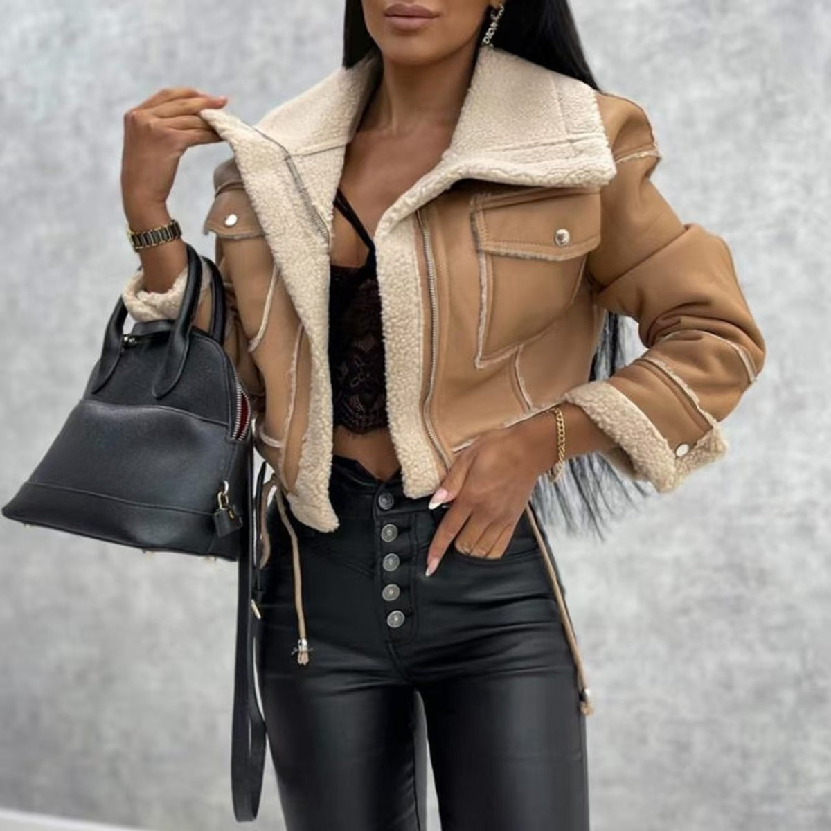 Short zipper jacket  E224