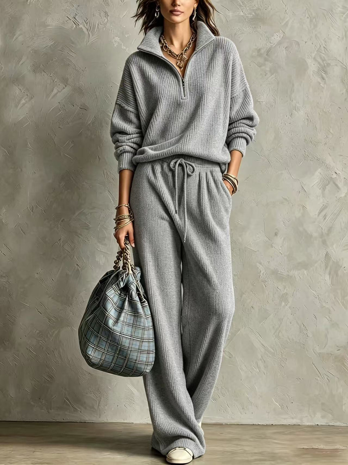 Hot sports and leisure straight leg pants set  E1471