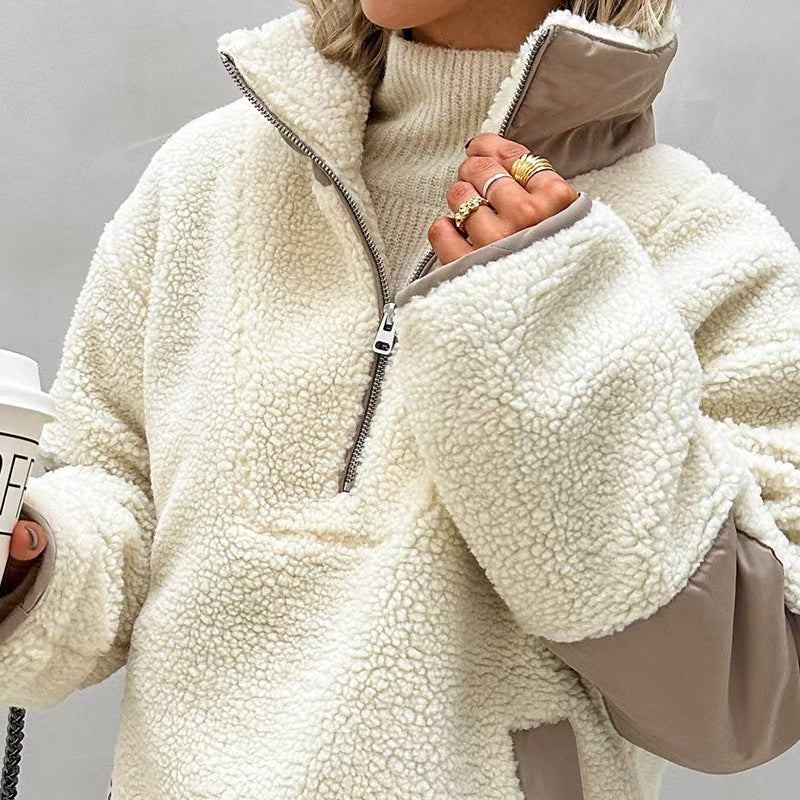 Loose fitting pullover long sleeved top  E428