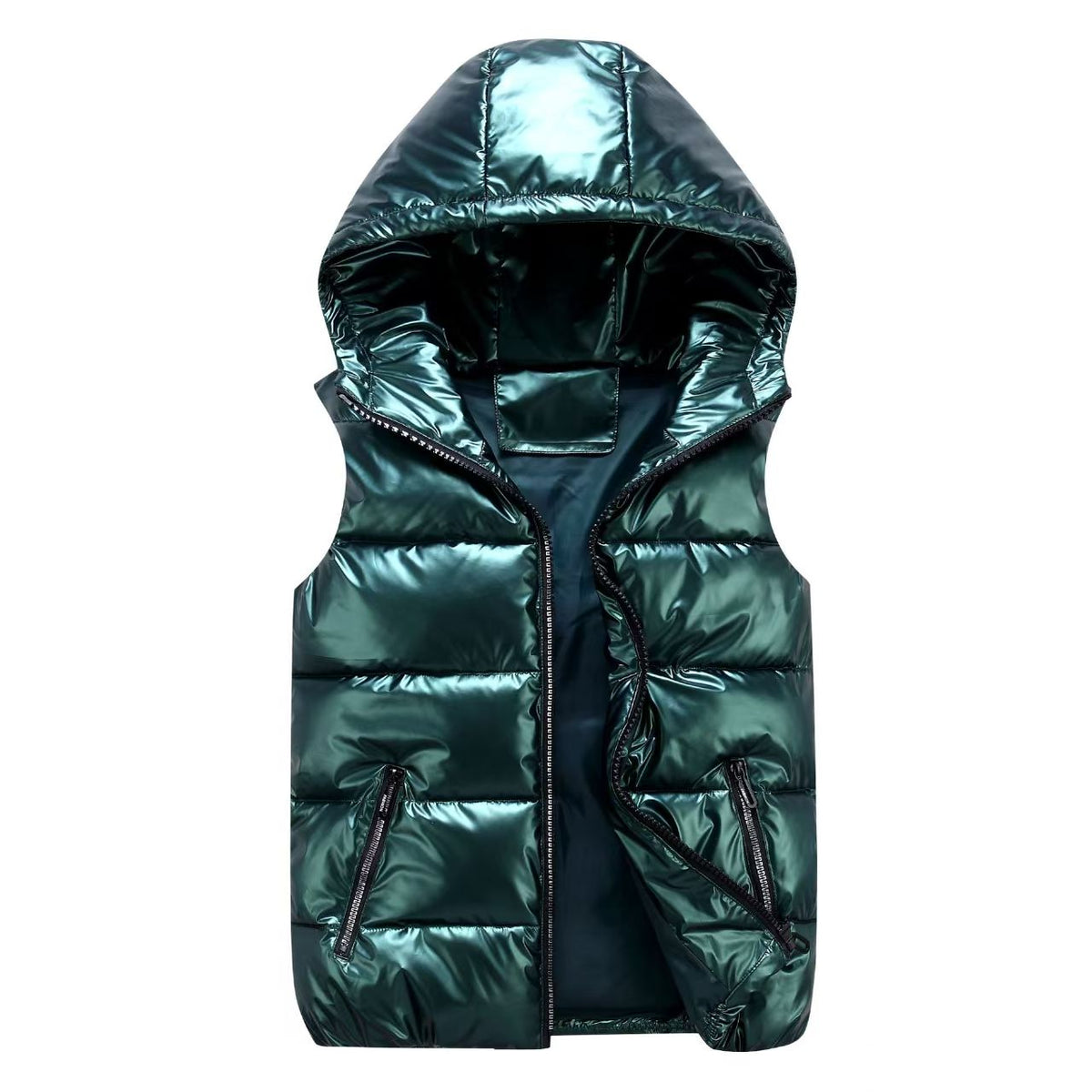 Shining vest hooded casual fashion  E738