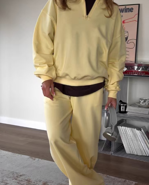 Top long sleeved long pants loose sports  set E143