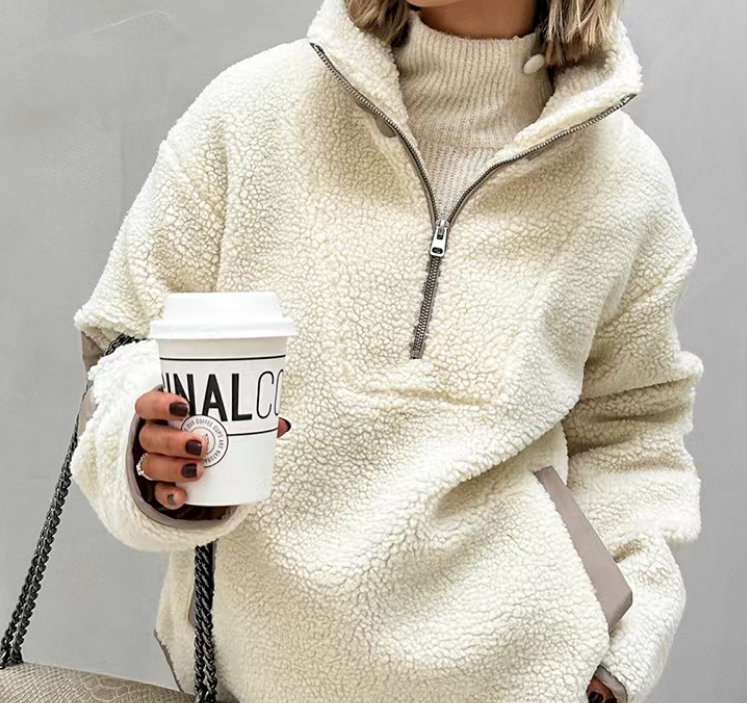 Loose fitting pullover long sleeved top  E428