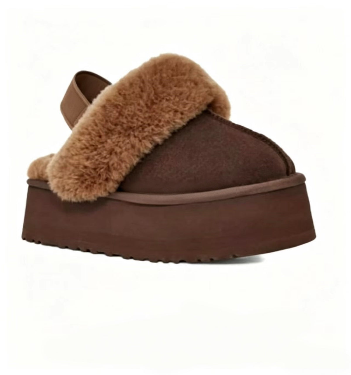 Half slippers with thick velvet sole  E1481