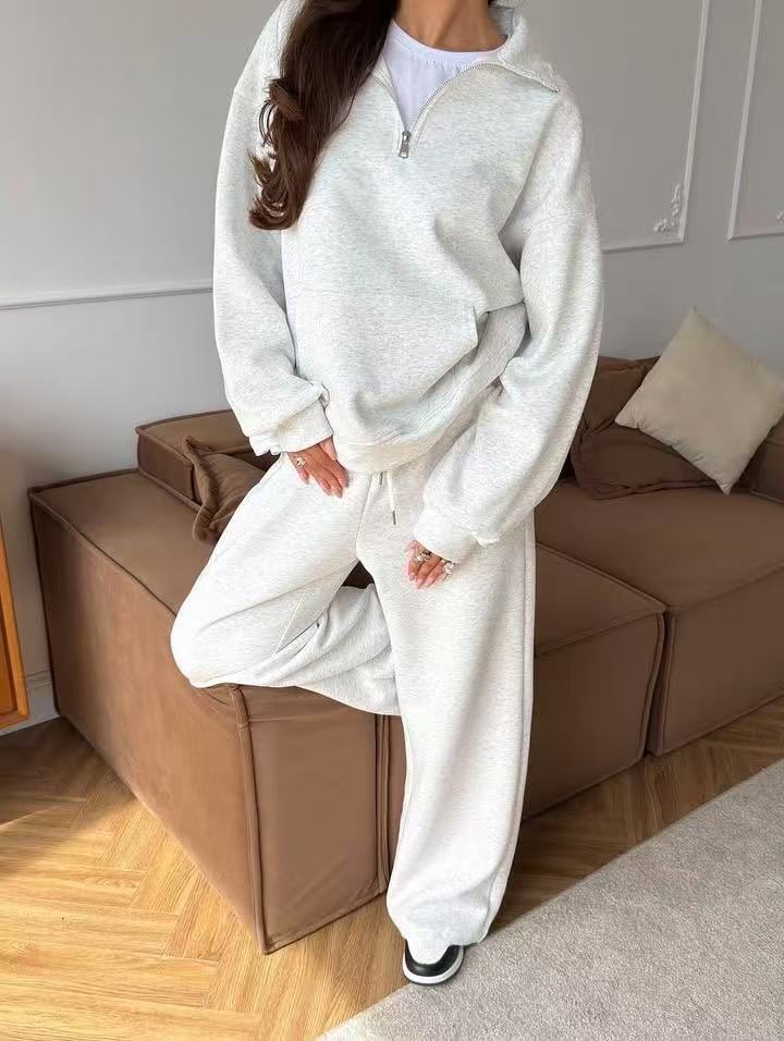 Casual loose long sleeved suit E1488