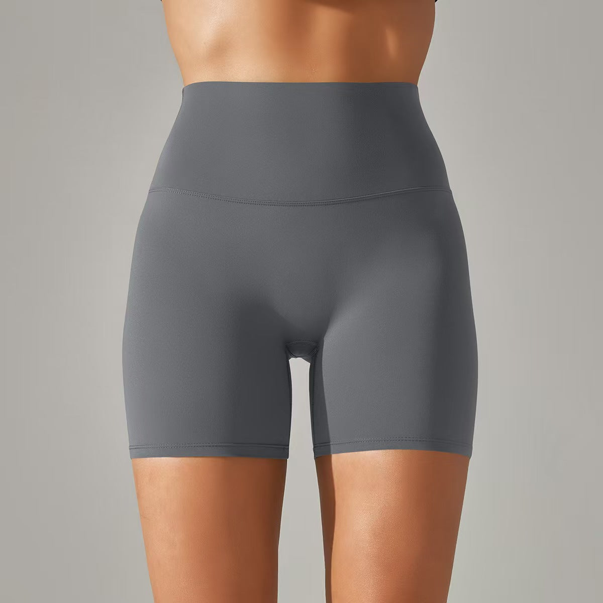 Women's shorts, three part pants, high waist, tight fitting, elastic sports and fitness pants  E131
