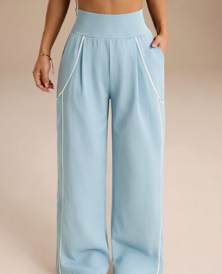 Wide leg loose casual sports pants  E1465