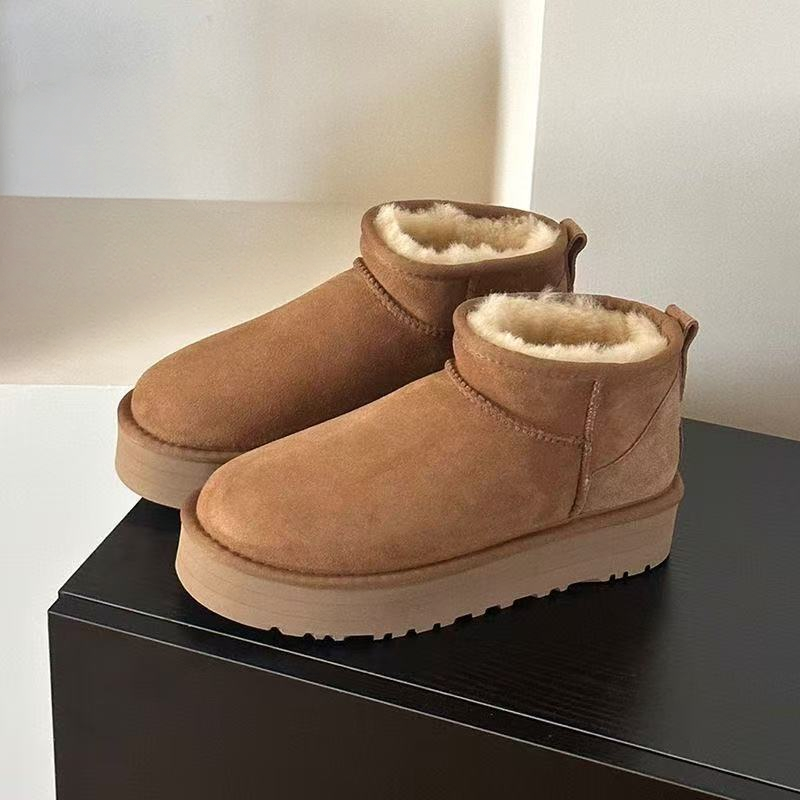 Popular outdoor thick soled suede shoes   E420