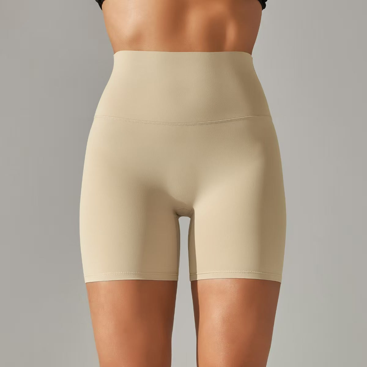 Women's shorts, three part pants, high waist, tight fitting, elastic sports and fitness pants  E131