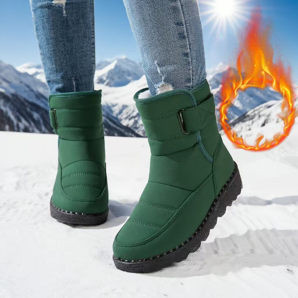 Popular high top snow boots with fleece   E259