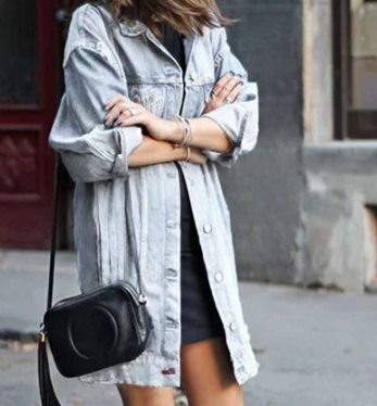 Casual denim jacket loose and trendy  E198