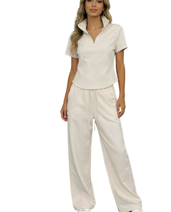 Half zip sports and leisure set  E1143