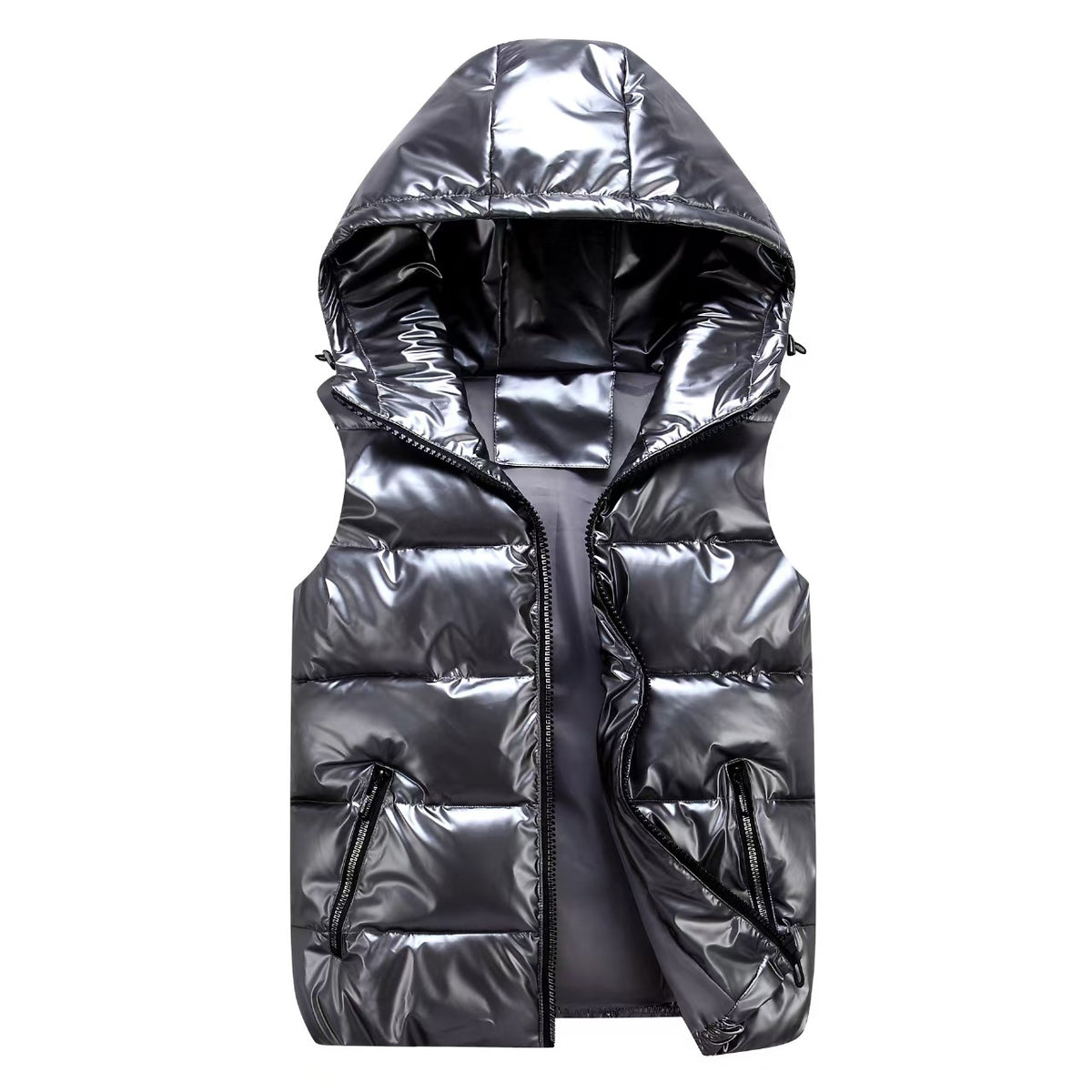 Shining vest hooded casual fashion  E738